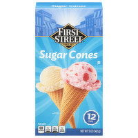 First Street Sugar Cones, 12 Each