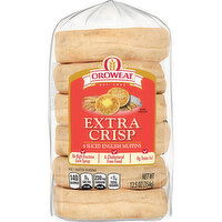 Oroweat Oroweat Extra Crisp English Muffins, 6 count, 12.5 oz - 12.5 Ounce