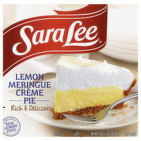 Sara Lee Pie, Lemon Meringue Creme, 23 Ounce