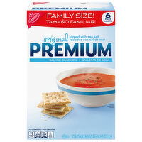 Premium Saltine Crackers, Original, Family Size! - 6 Each