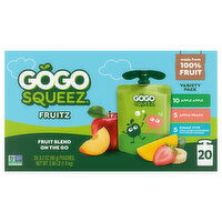 GoGo Squeez Apple Apple/Apple Peach/Gimme Five Fruitz Variety Pack
