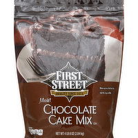 First Street Cake Mix, Chocolate , Moist - 72 Ounce