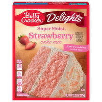 Betty Crocker Cake Mix, Strawberry, Delights, 13.25 Ounce