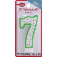 Betty Crocker Birthday Candle, Numeral 7, 3 Inch, 1 Each