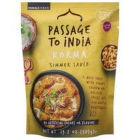 Passage Foods Simmer Sauce, Korma - 13.2 Ounce