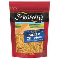 Sargento Shredded Cheese, Natural, Sharp Cheddar, 8 Ounce