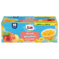 Dole Yellow Cling Diced Peaches - 16 Each