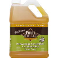 First Street Dishwashing Concentrate & Hand Soap, Antimicrobial, Commercial Grade, 1 Gallon