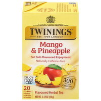 Twinings Tea Bags Mango & Pineapple Herbal Tea - 20 Each