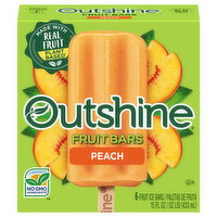Outshine Peach Fruit Ice Bars - 6 Each