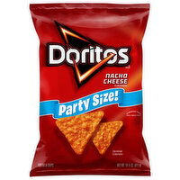 Doritos Tortilla Chips, Nacho Cheese, Party Size, 14.5 Ounce