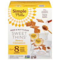 Simple Mills Sweet Thins, Honey Cinnamon, Seed & Nut Flour - 8 Each