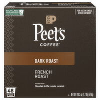 Peet's Coffee Coffee Pods Dark Roast French Roast Coffee - 48 Each