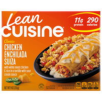 Lean Cuisine Classic Chicken Enchilada Suiza With White Meat Chicken & Rice in a Tortilla With Sour Cream Sauce