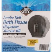 First Street Dispenser Starter Kit, Bath Tissue, Jumbo Roll - 1 Each