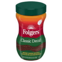 Folgers Instant Coffee Crystal, Classic Decaf - 8 Ounce