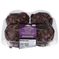 First Street Premium Double Chocolate Chunk Muffins - 4 Each