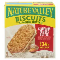 Nature Valley Biscuits, with Almond Butter, Cinnamon Almond Butter, 5 Each