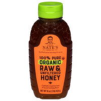 Nature Nate's Honey Co. Honey, 100% Pure, Organic, Raw & Unfiltered - 16 Ounce