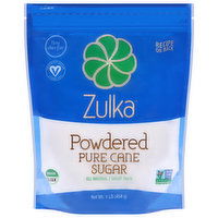 Zulka Sugar, Pure Cane, Powdered - 1 Pound