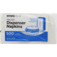 Simply Value Napkins, Dispenser, Tall-Fold, 1 Ply - 500 Each