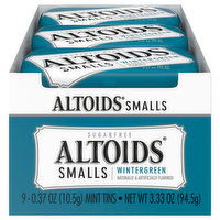 Altoids Mint Tins, Sugarfree, Wintergreen, Smalls - 9 Each