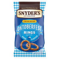 Snyder's of Hanover Pretzels, Oktoberfest, Rings, Beer Flavor - 10 Ounce