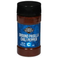 First Street Ground Pasilla Chili Pepper - 4 Ounce