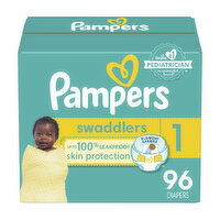 Pampers Swaddlers Diapers - Size 1 (8-14 lbs) - 96 Each