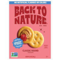 Back to Nature Round Classic Crackers - 6.5 Ounce