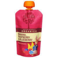 Pumpkin Tree Fruit Puree, Organic, Banana, Raspberry & Blueberry - 4 Ounce