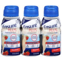 Ensure Plus Strawberry Nutrition Shake - 6 Each