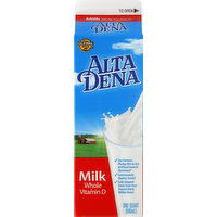 Alta Dena Milk, Whole, Vitamin D, 1 Quart