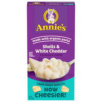 Annie's Macaroni & Cheese, Shells & White Cheddar - 6 Ounce