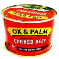 OX & PALM Corned Beef Original Chunky Style, 11.5 Ounce