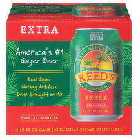 Reed's Beer, Ginger, Extra - 4 Each