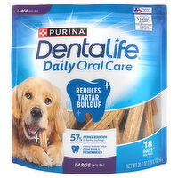 DentaLife Large (40+ Lbs) Daily Oral Care Tasty Chicken Flavor Dog Treats - 18 Each