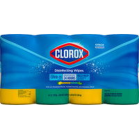 Clorox Disinfecting Wipes, Crisp Lemon, Clorox Wipes Fresh Scent, 4 Pack - 300 Each