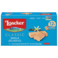 Loacker Crispy Wafers, Vanilla, Classic - 12 Each