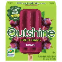 Outshine Fruit Bars, Grape - 6 Each