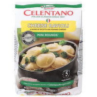 Celentano Ravioli, Cheese, Mini Rounds, 24 Ounce