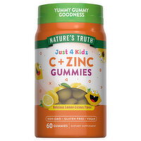 Nature's Truth Just 4 Kidz Vitamin C plus Zinc Gummies - 60 Each