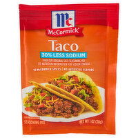 McCormick 30% Less Sodium Taco Seasoning Mix, 1 Ounce