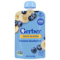 Gerber 6+ Months Sitter Fruit Blends Banana Blueberry - 2.5 Ounce