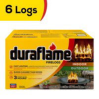 Duraflame® 4.5lb Firelog, 6-pk 3 Hour Burn, Indoor/Outdoor - 6 Each