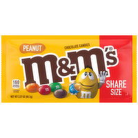 M&M'S M&M'S Peanut Milk Chocolate Candy, Share Size Bag, 3.27 Ounce