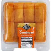 First Street Cornbread, Mini Loaves - 8 Each