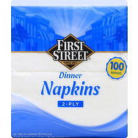 First Street Napkins, Dinner, 2-Ply - 100 Each