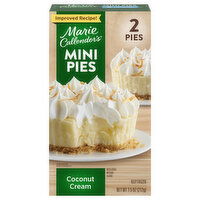 Marie Callender's Pies, Coconut Cream, Mini - 2 Each