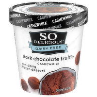 So Delicious Dairy Free Frozen Dessert, Non-Dairy, Dark Chocolate Truffle, Cashewmilk - 1 Pint